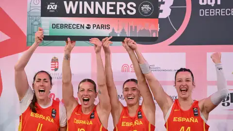 Vega Gimeno, Sandra Ygueravide, Juana Camilion y Gracia Alonso celebra la clasificación para los JJOO Vega Gimeno, Sandra Ygueravide, Juana Camilion y Gracia Alonso celebra la clasificación para los JJOO