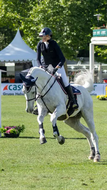 Eugenia de Borbón y Vargas, en una competición en Madrid Eugenia de Borbón y Vargas, en una competición en Madrid