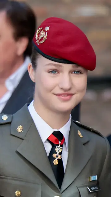 La princesa Leonor, en un acto en solitario La princesa Leonor, en un acto en solitario