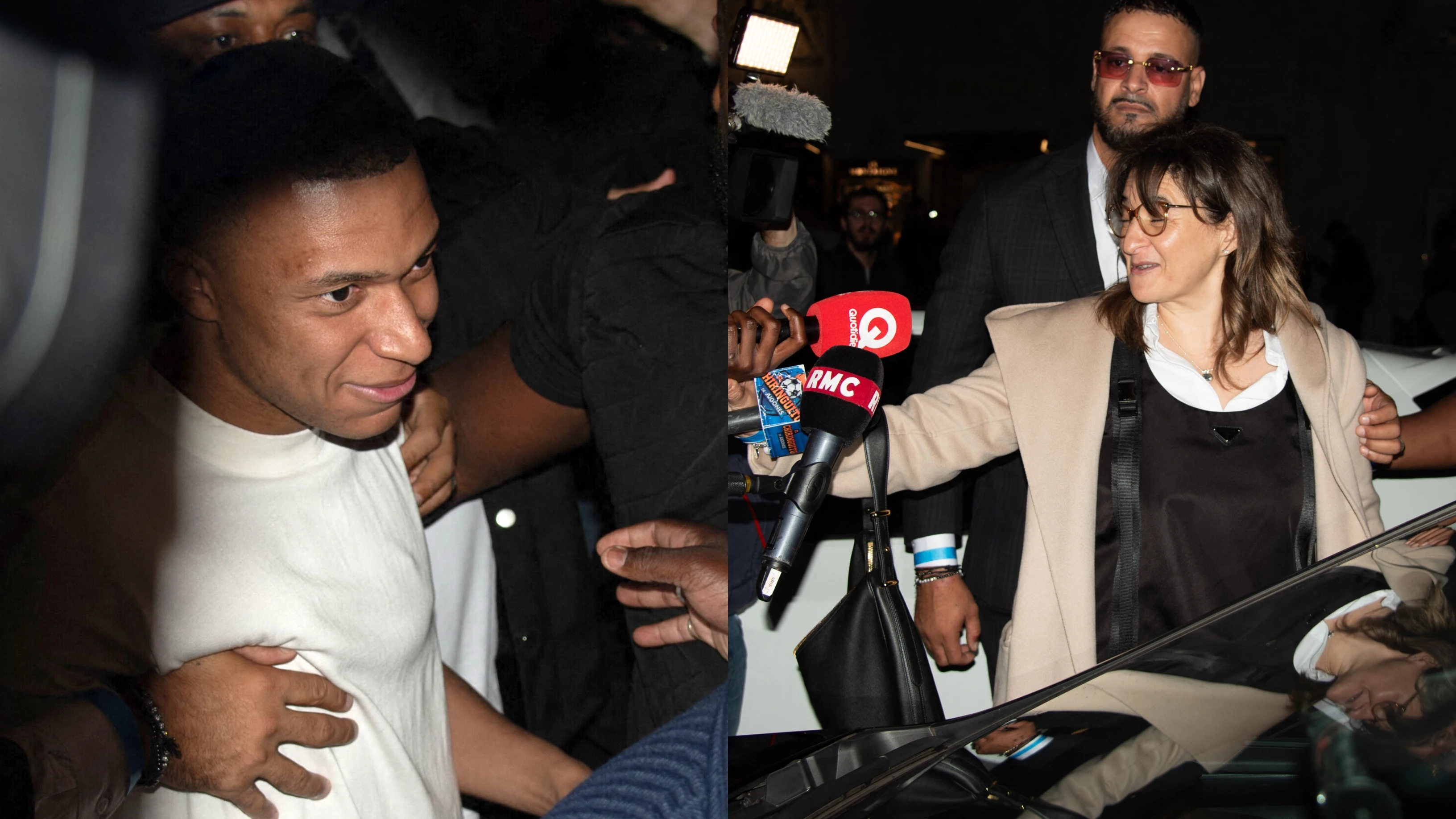 Kylian Mbapp&eacute; y Fayza Lamari, en la cena organizada por el delantero en Par&iacute;s