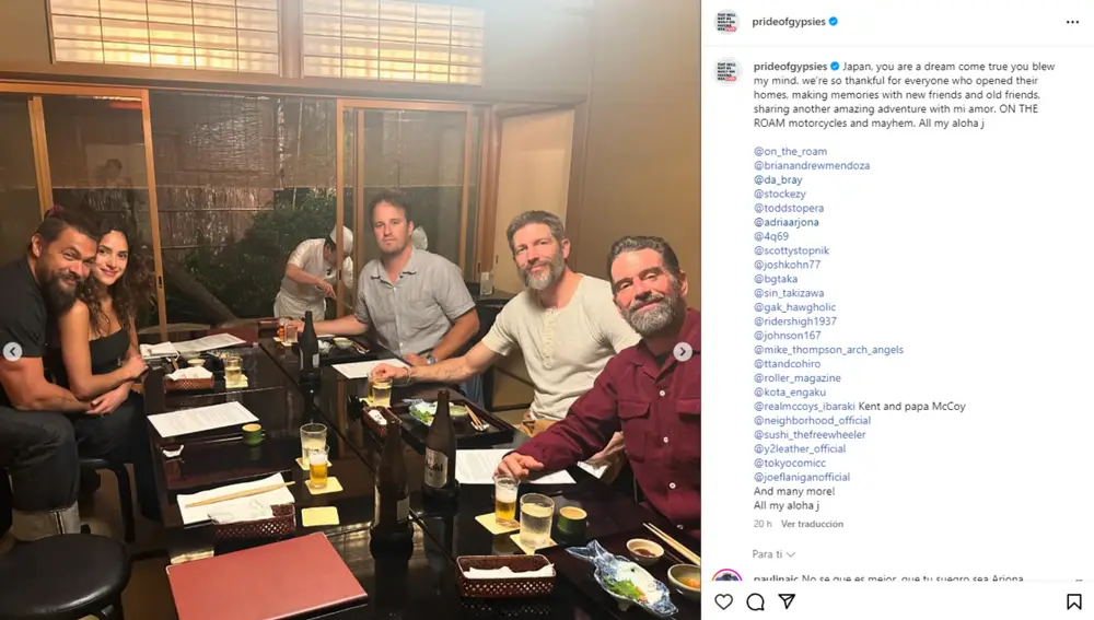 Jason Momoa confirma que está saliendo con la actriz Adria Arjona