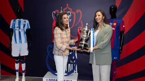 La reina Letizia en la final de la Copa de la Reina La reina Letizia en la final de la Copa de la Reina