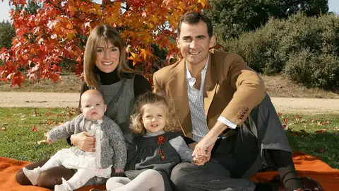 Felicitación navideña pocos meses después de nacer la infanta Sofía Felicitación navideña pocos meses después de nacer la infanta Sofía