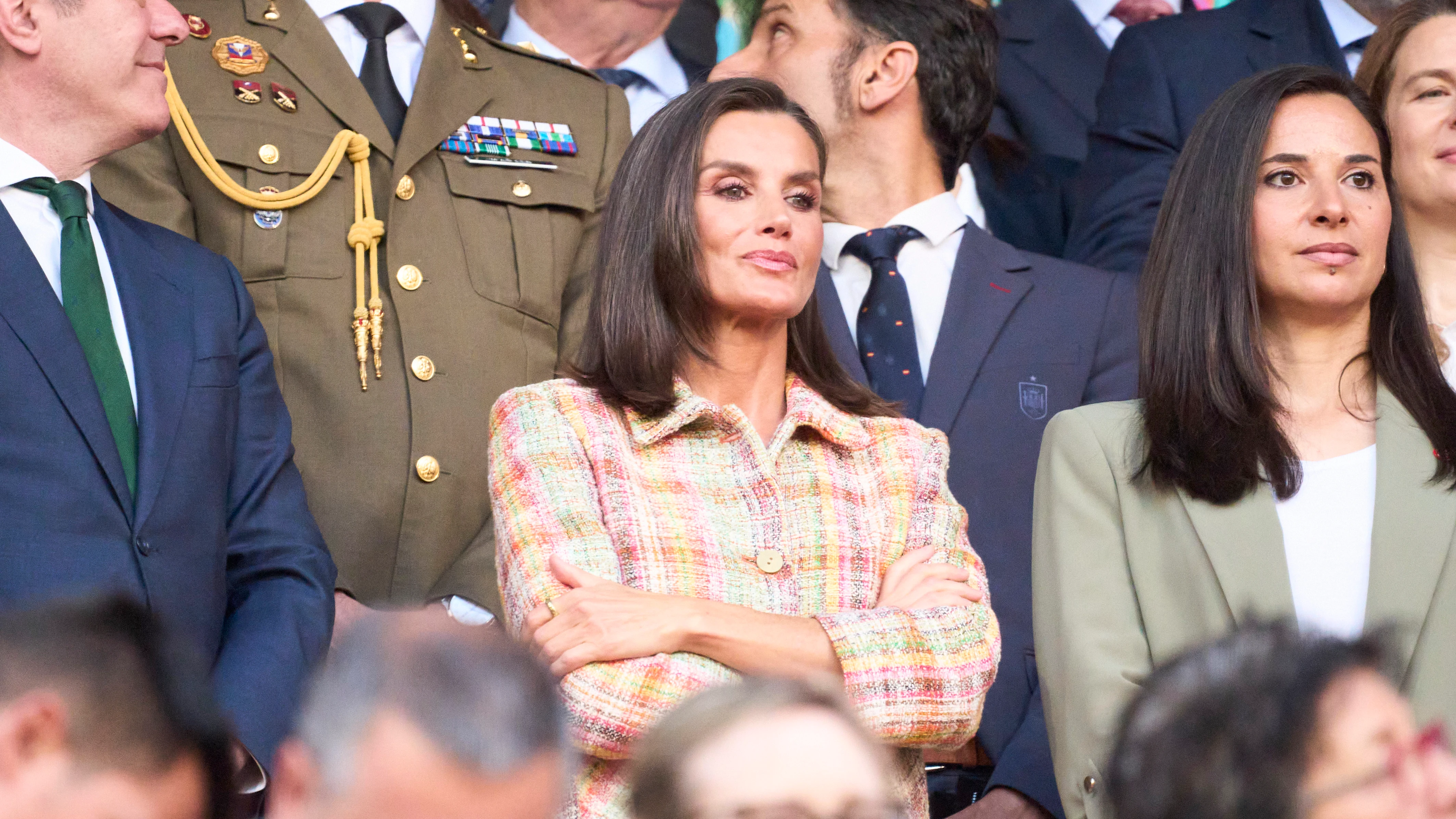La reina Letizia en la final de la Copa de la Reina La reina Letizia en la final de la Copa de la Reina