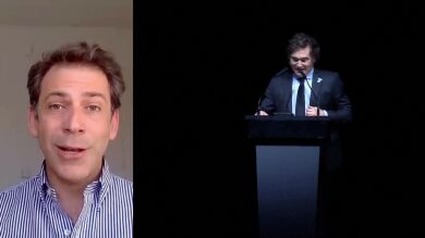 Un periodista argentino descubre a Javier Milei: 