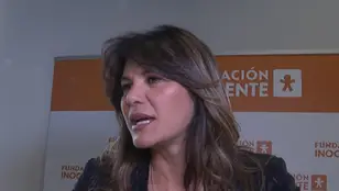 Fabiola Martínez en un evento de la Fundación Inocente