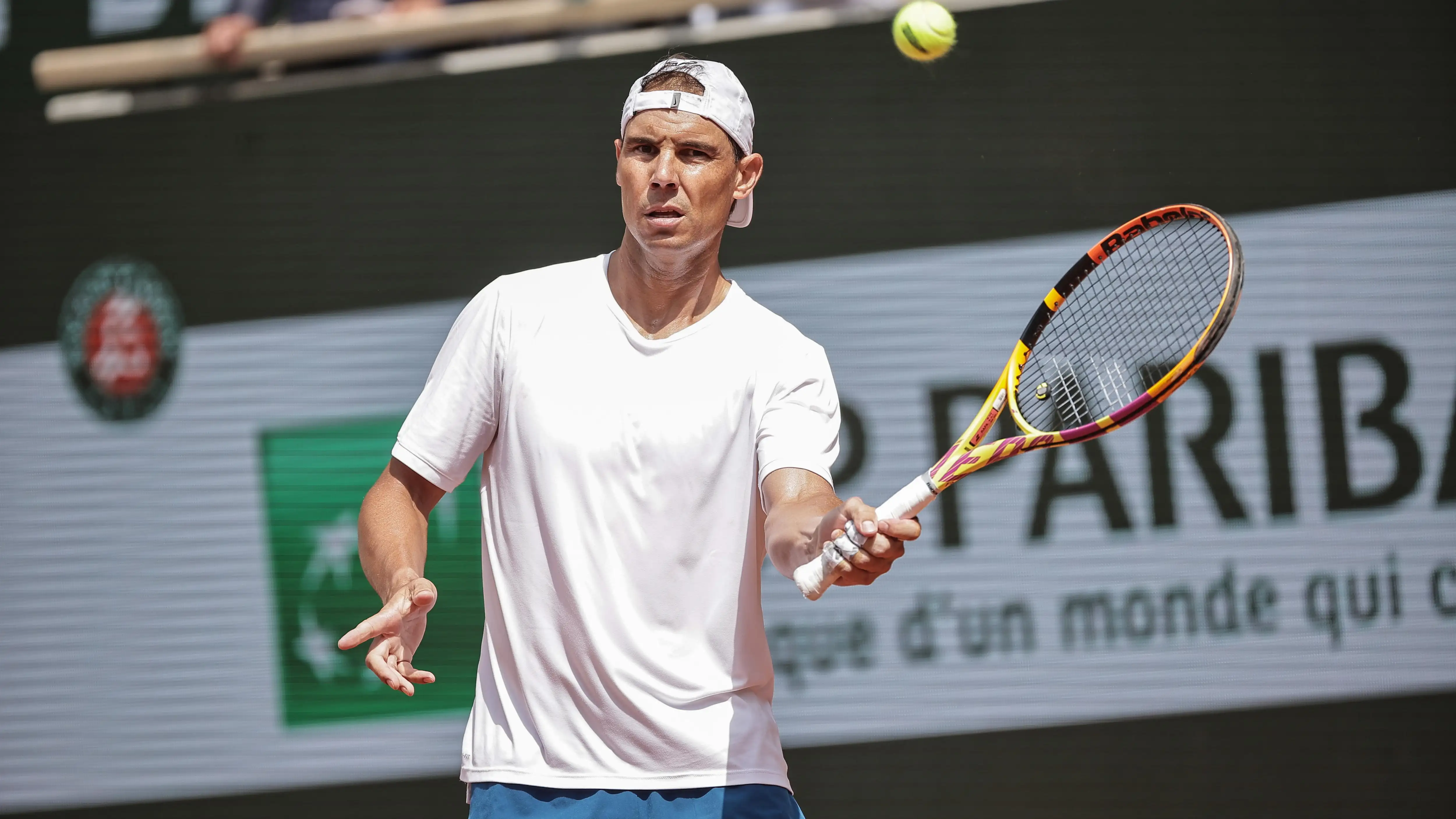 Rafa Nadal se entrena en Roland Garros Rafa Nadal se entrena en Roland Garros