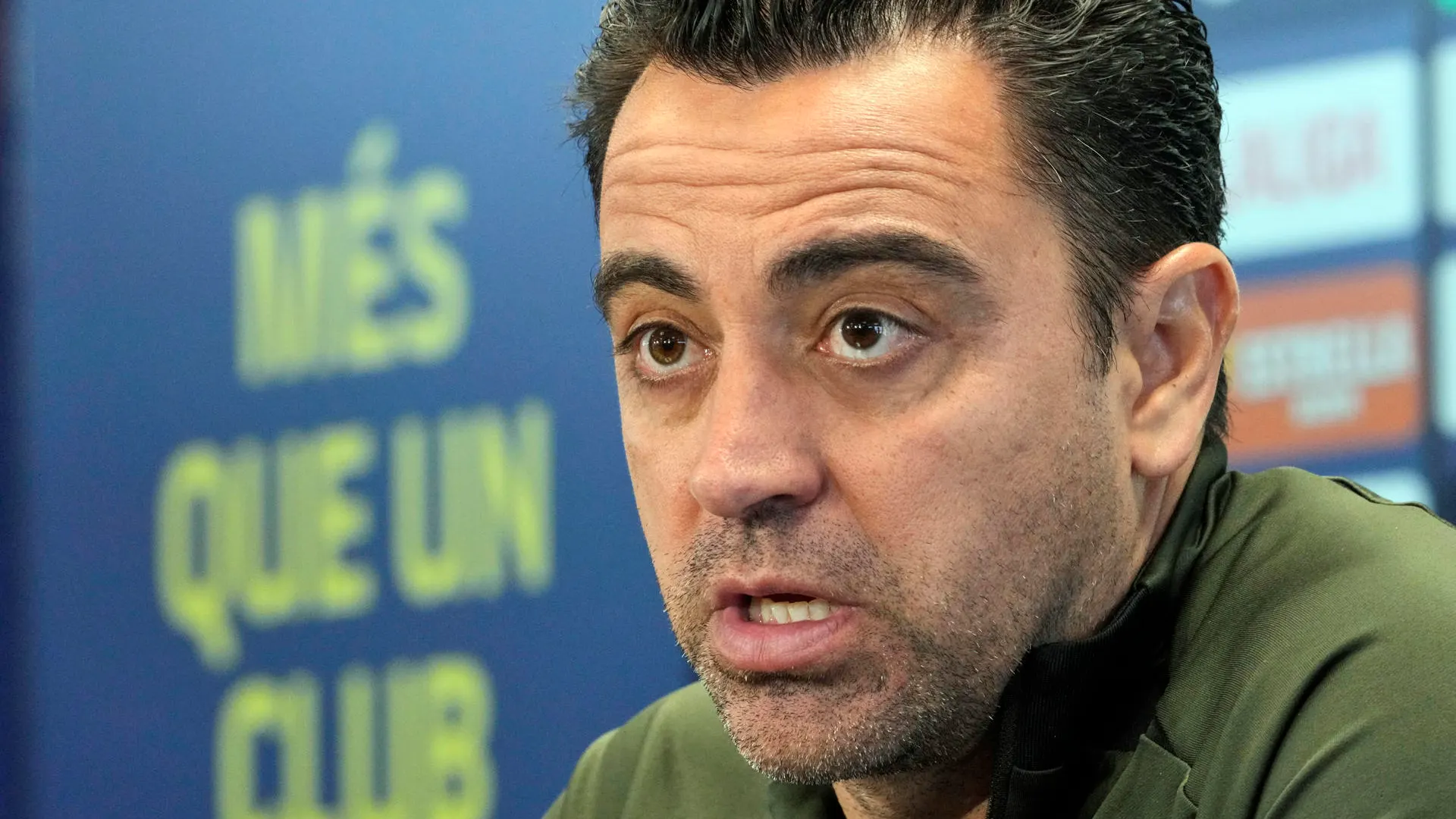 Xavi Hern&aacute;ndez en sala de prensa