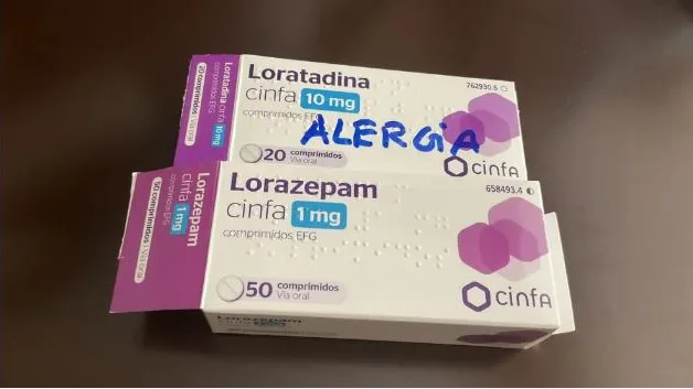 Imagen de Lorazepam y Loratadina