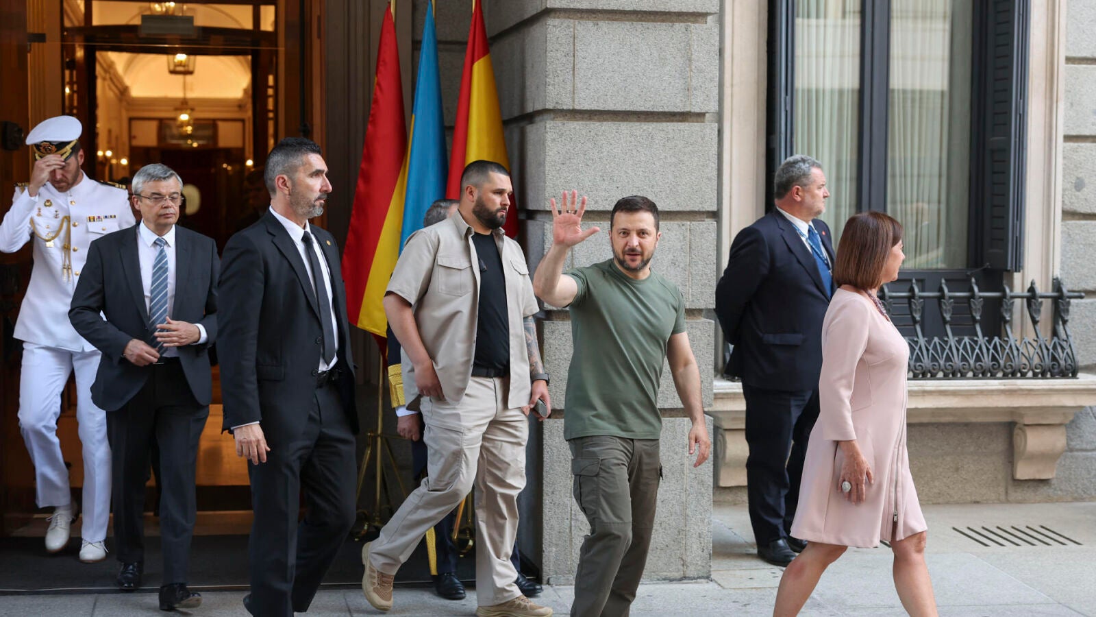 Zelenski visita el Congreso y celebra la 