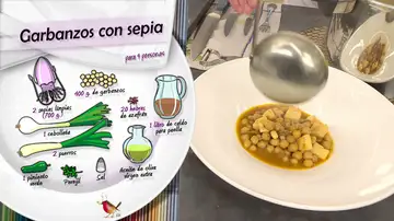 Ingredientes Garbanzos con sepia