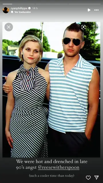 Reese Witherspoon y Ryan Phillippe en los 90 Reese Witherspoon y Ryan Phillippe en los 90