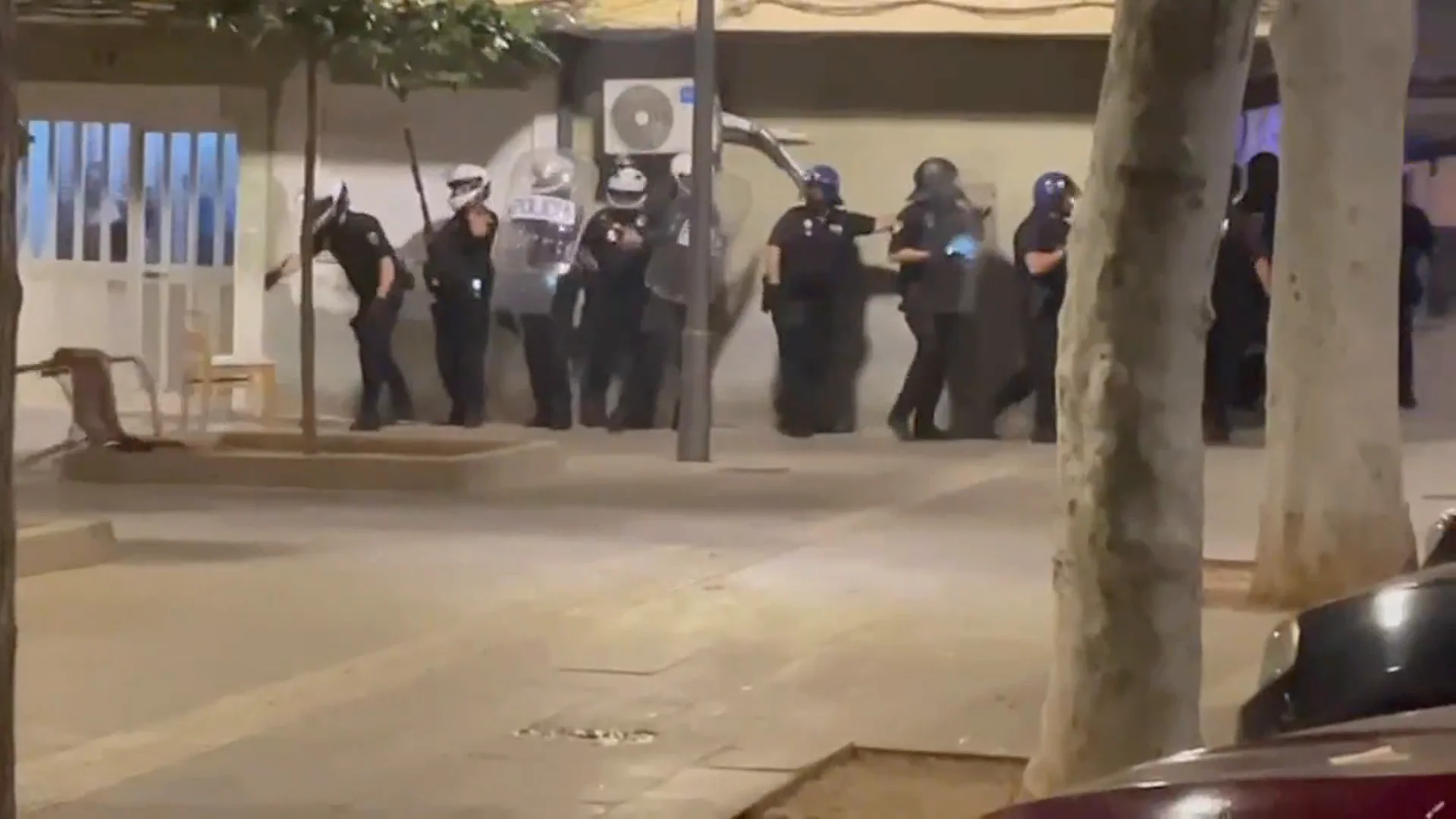 Pelea multitudinaria en Palma