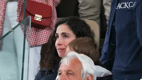 Las lágrimas de Mery Perelló tras la derrota de Rafa Nadal en el Roland Garros 2024 Las lágrimas de Mery Perelló tras la derrota de Rafa Nadal en el Roland Garros 2024