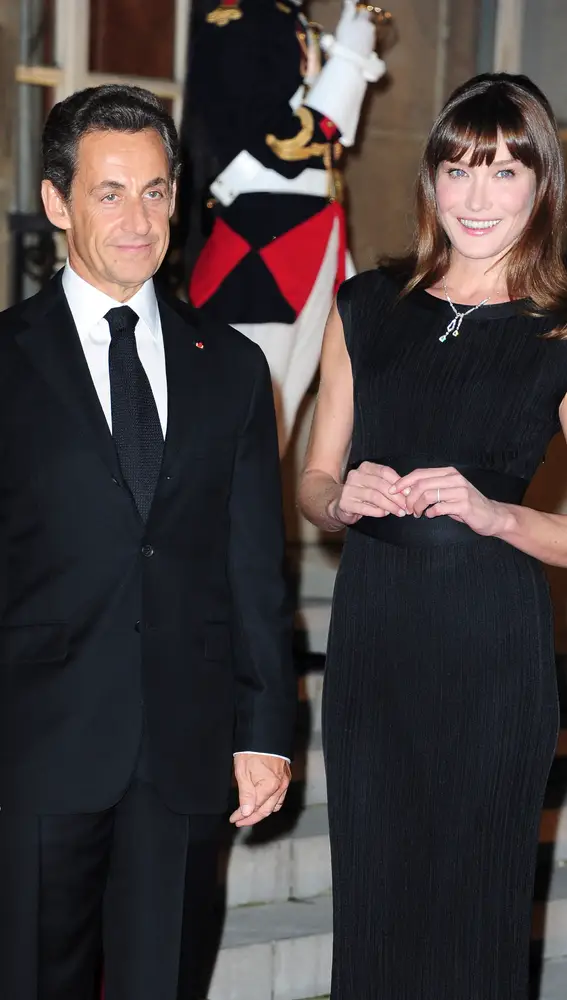 Nicolas Sarkozy y Carla Bruni en el Elíseo