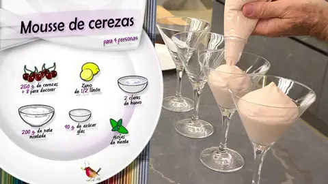 Ingredientes Mousse de cerezas Ingredientes Mousse de cerezas