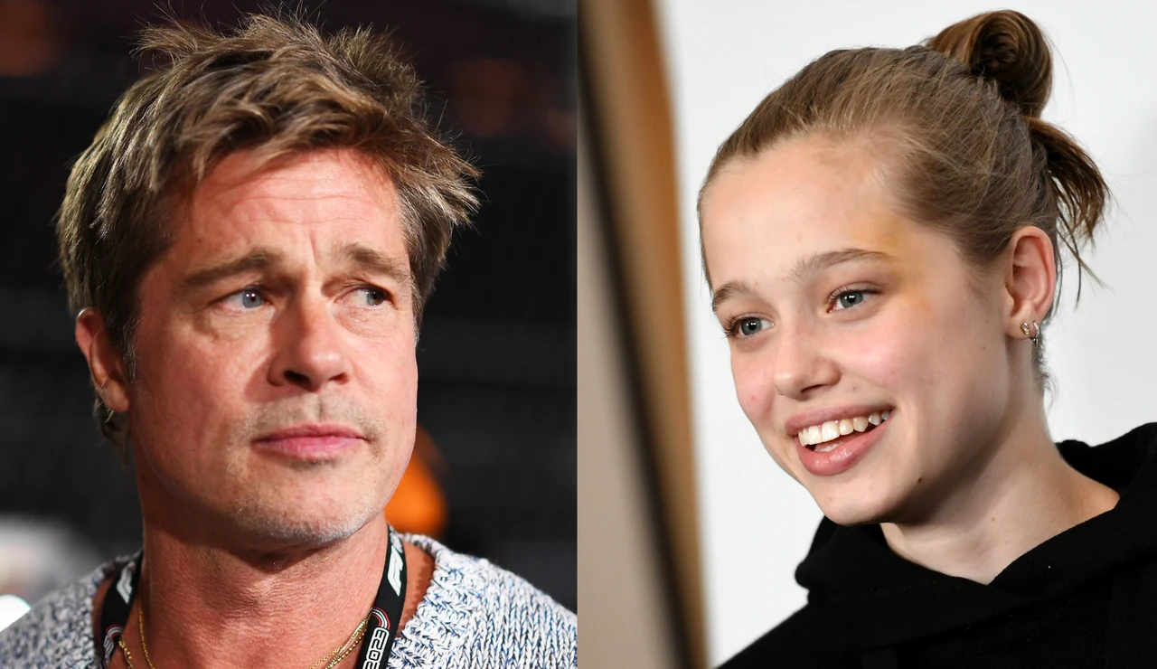 Brad Pitt y su hija Shiloh Jolie