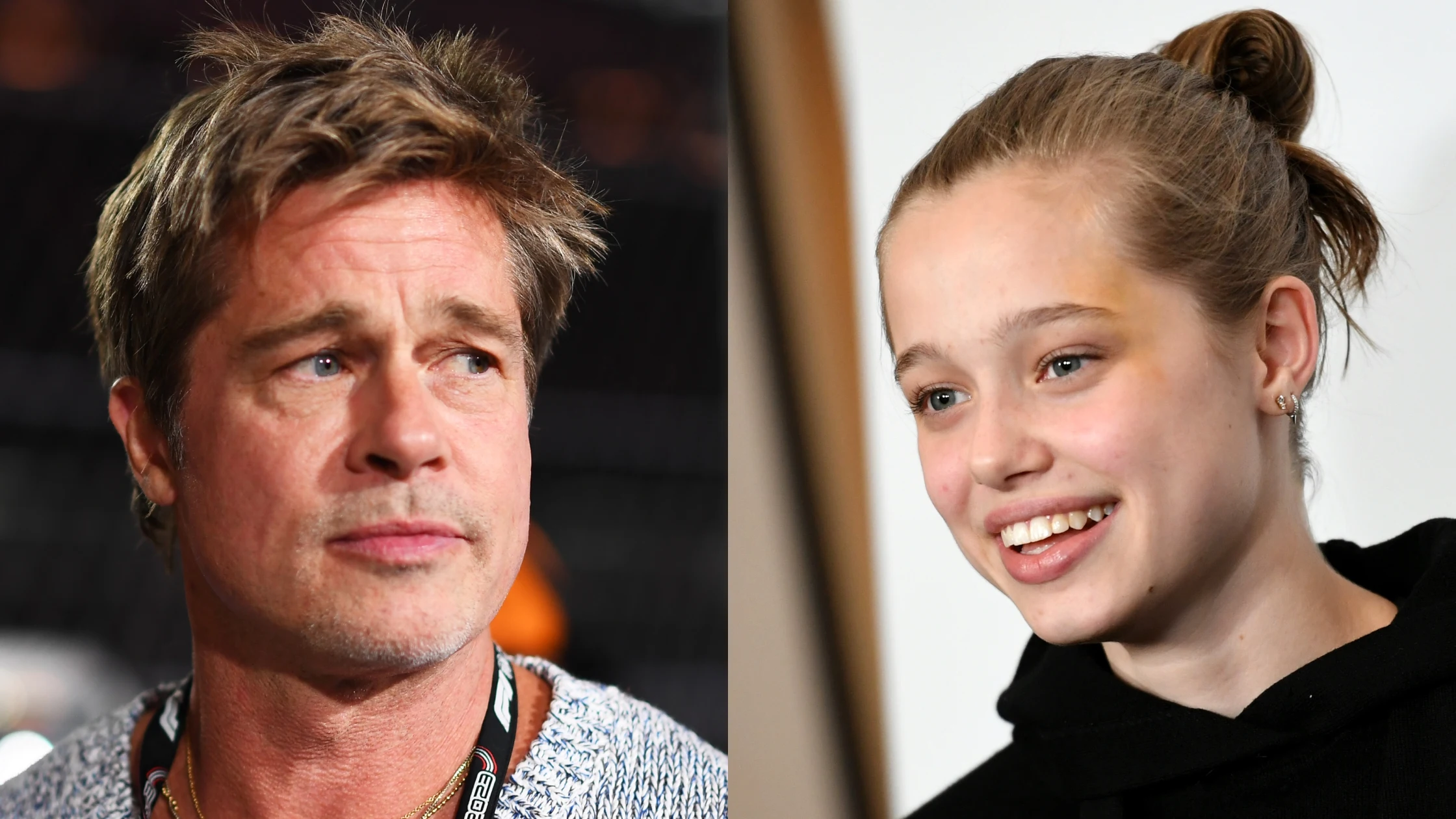 Brad Pitt y su hija Shiloh Jolie