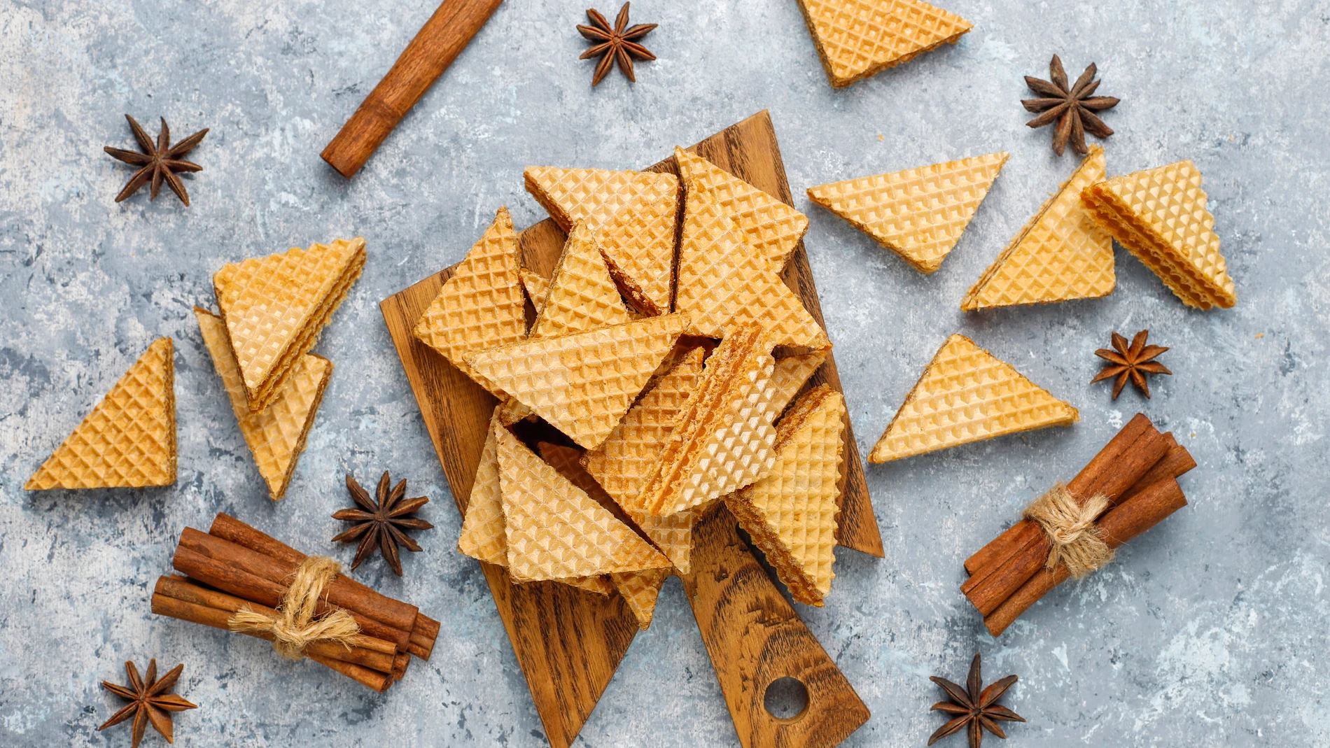 Imagen de archivo de galleta de barquillo Imagen de archivo de galleta de barquillo