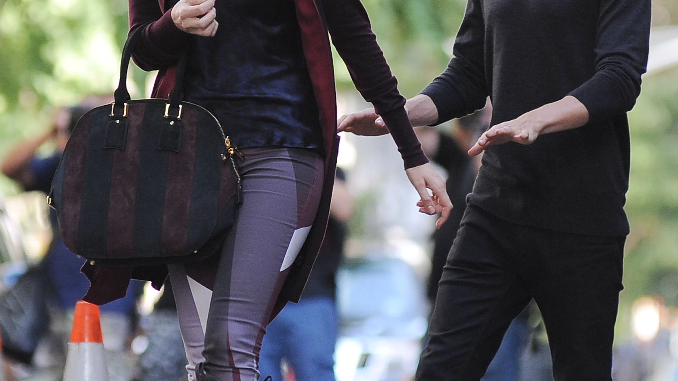 Blake Lively y Penn Badgley rondando Gossip Girl en Central Park en 2012 Blake Lively y Penn Badgley rondando Gossip Girl en Central Park en 2012
