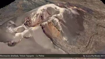 Recreación detallada del volcán de La Palma en 3D - I Love The World