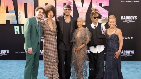 Will Smith, arropado por sus hijos y por Jada Pinkett en el estreno de Bad Boys: Ride or Die