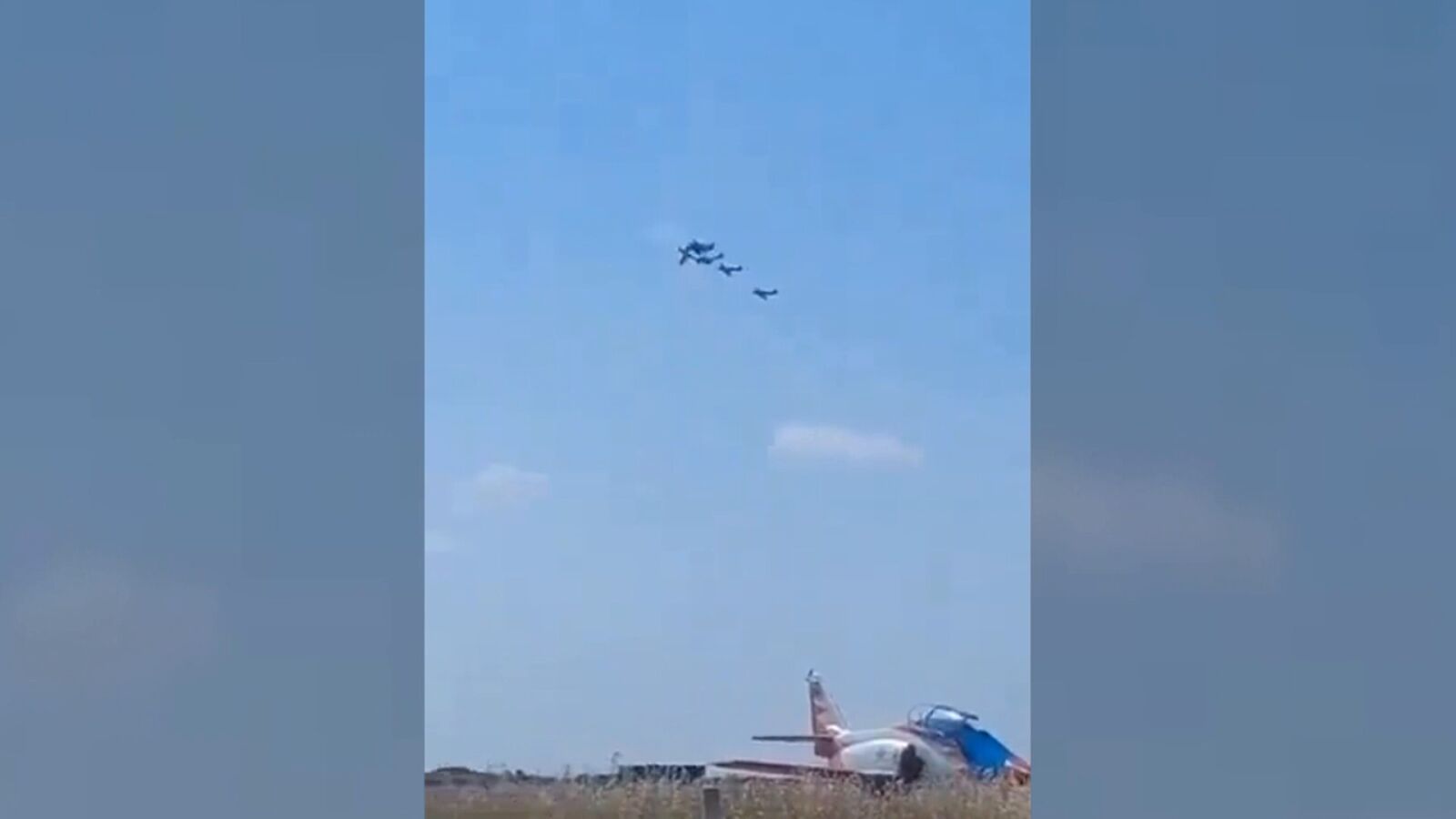 Muere un piloto español tras un choque de dos aeronaves en un festival aéreo en Portugal