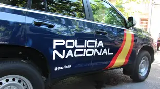 Imagen de archivo de coche policial Imagen de archivo de coche policial