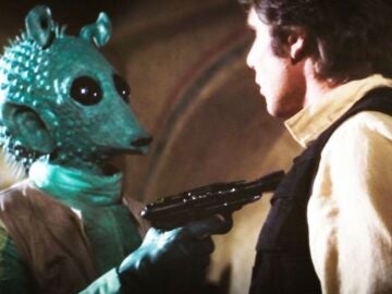 Greedo con Han Solo en Star Wars