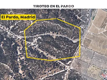 Zona del tiroteo en El Pardo Zona del tiroteo en El Pardo