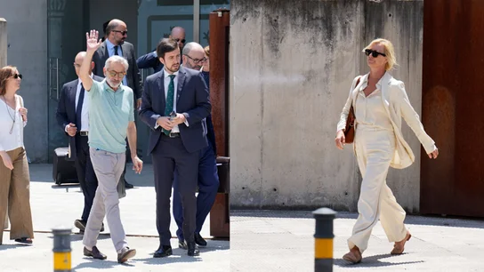Imanol Arias y Ana Duato saliendo del juzgado Imanol Arias y Ana Duato saliendo del juzgado
