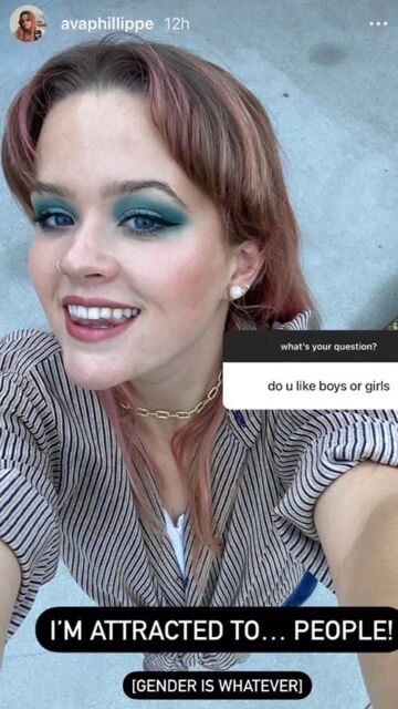 Ava Phillipe en sus Stories