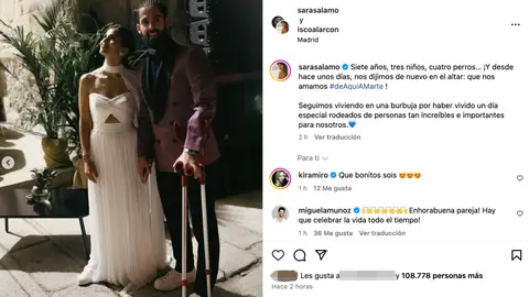 Sara Sálamo e Isco Alarcón se casan en secreto Sara Sálamo e Isco Alarcón se casan en secreto