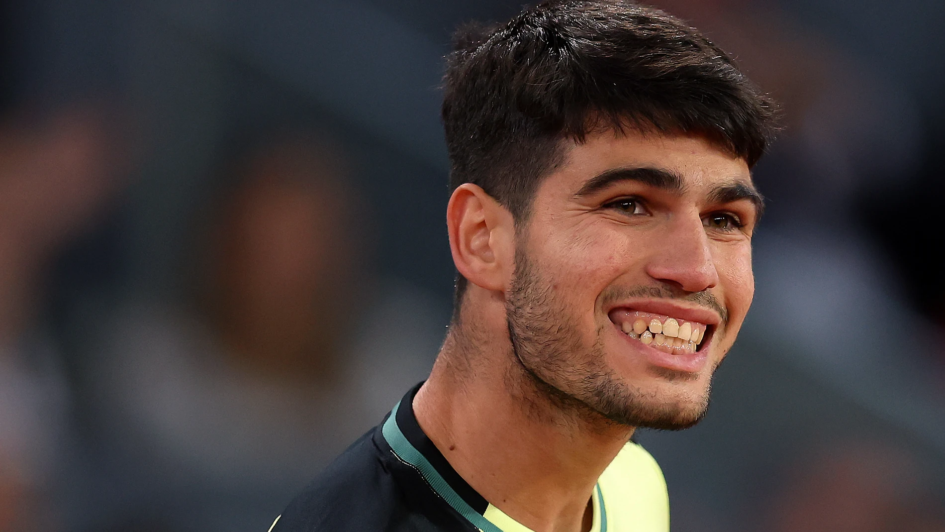 Carlos Alcaraz, sonriente Carlos Alcaraz, sonriente