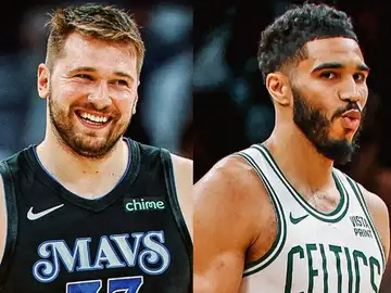 Luka Doncic y Jayson Tatum Luka Doncic y Jayson Tatum