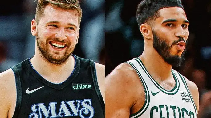 Luka Doncic y Jayson Tatum Luka Doncic y Jayson Tatum