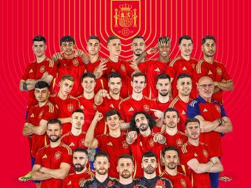 Los futbolistas convocados por España para la Euro