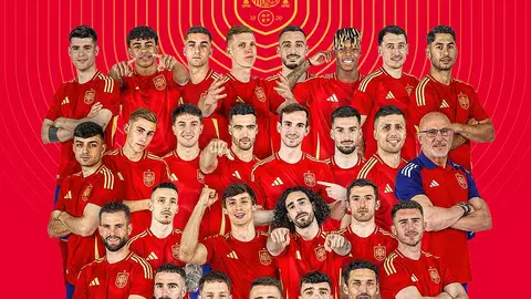 Los futbolistas convocados por España para la Euro