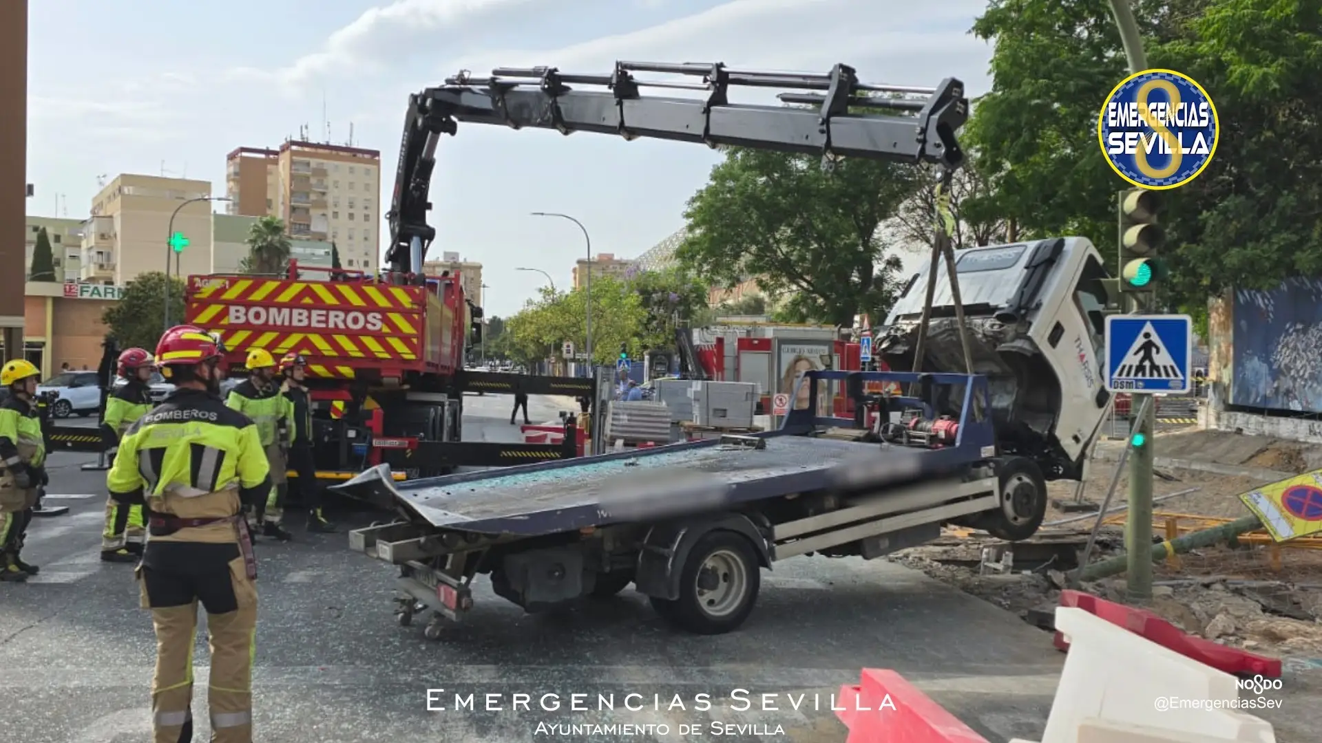 Accidente autob&uacute;s Sevilla