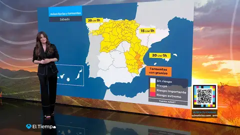 Mercedes Martín: "Tormentas y ambiente fresco hasta la próxima semana"