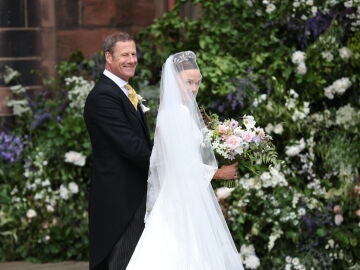 El duque de Westminster se casa y el príncipe Guillermo asiste a la boda