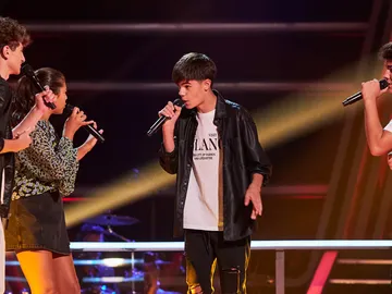 Piel de gallina: Aisha, Alonso, Galileo y Lucas lo bordan con ‘Where is the love’ Piel de gallina: Aisha, Alonso, Galileo y Lucas lo bordan con ‘Where is the love’