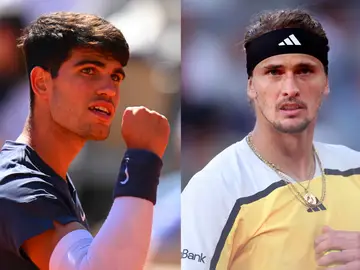 Carlos Alcaraz y Alexander Zverev, finalistas de Roland Garros 2024 Carlos Alcaraz y Alexander Zverev, finalistas de Roland Garros 2024