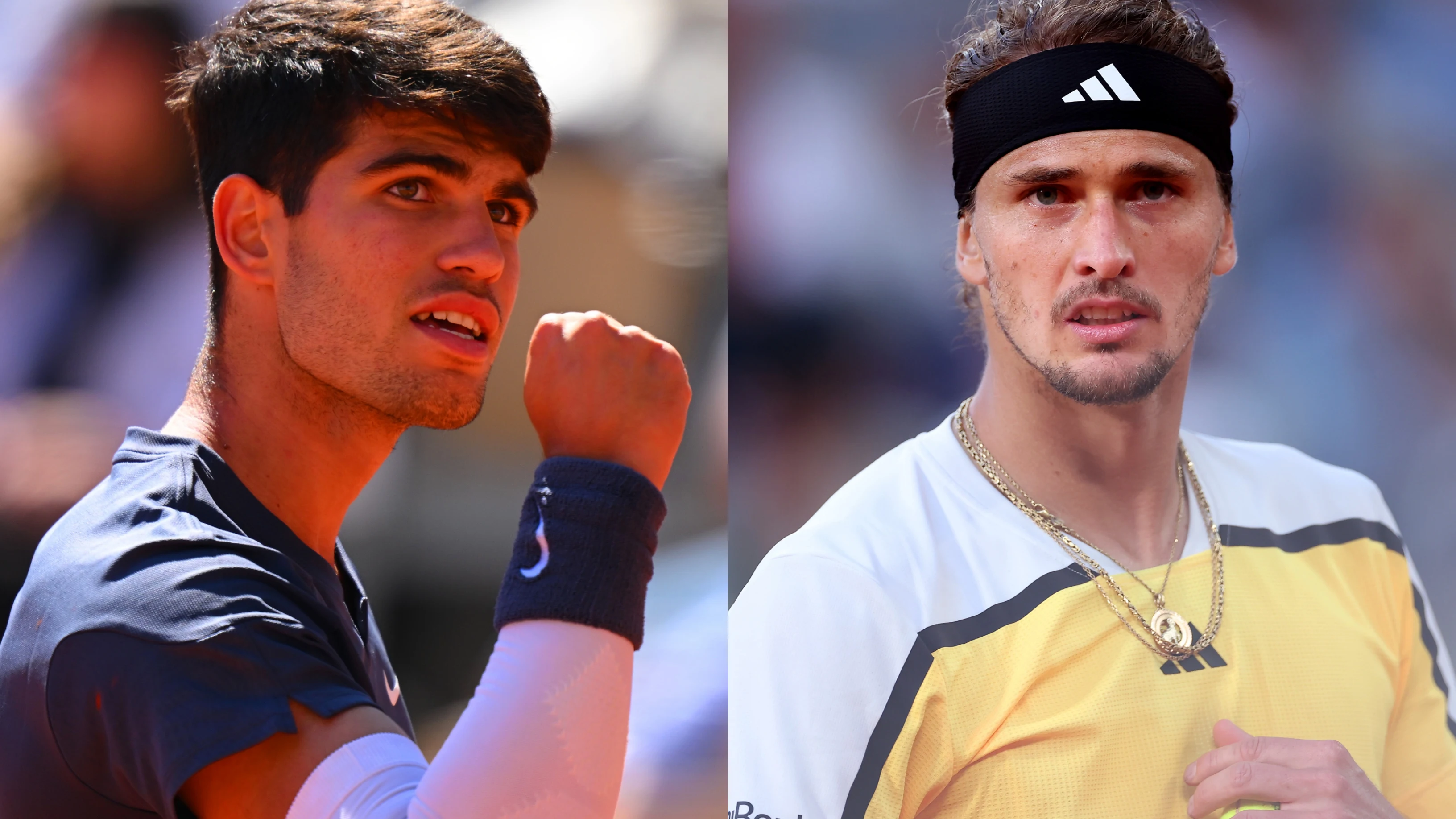 Carlos Alcaraz y Alexander Zverev, finalistas de Roland Garros 2024 Carlos Alcaraz y Alexander Zverev, finalistas de Roland Garros 2024