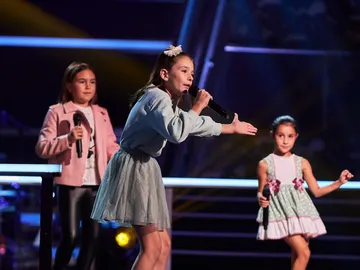 ¡Menuda coreografía! Ivet, Isabella, Celia y Vega protagonizan la batalla más divertida de La Voz Kids ¡Menuda coreografía! Ivet, Isabella, Celia y Vega protagonizan la batalla más divertida de La Voz Kids