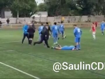 Salvaje y bochornosa pelea en el Vilalbés B - San Ciprián en Lugo (Galicia)