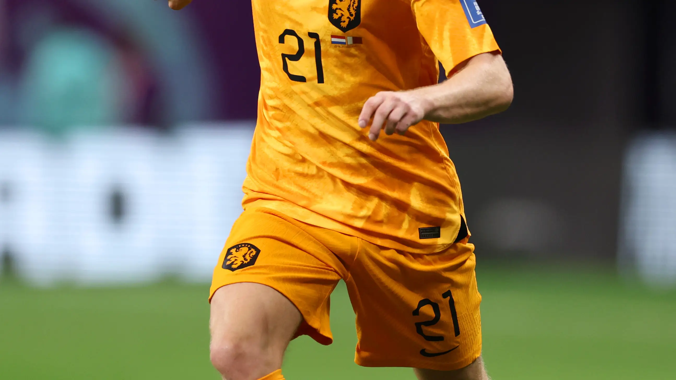 Frenkie de Jong durante un partido en el Mundial de Qatar Frenkie de Jong durante un partido en el Mundial de Qatar