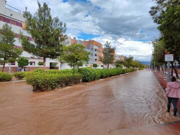Caen más de 40 litros de agua por metro cuadrado en Murcia en 20 minutos