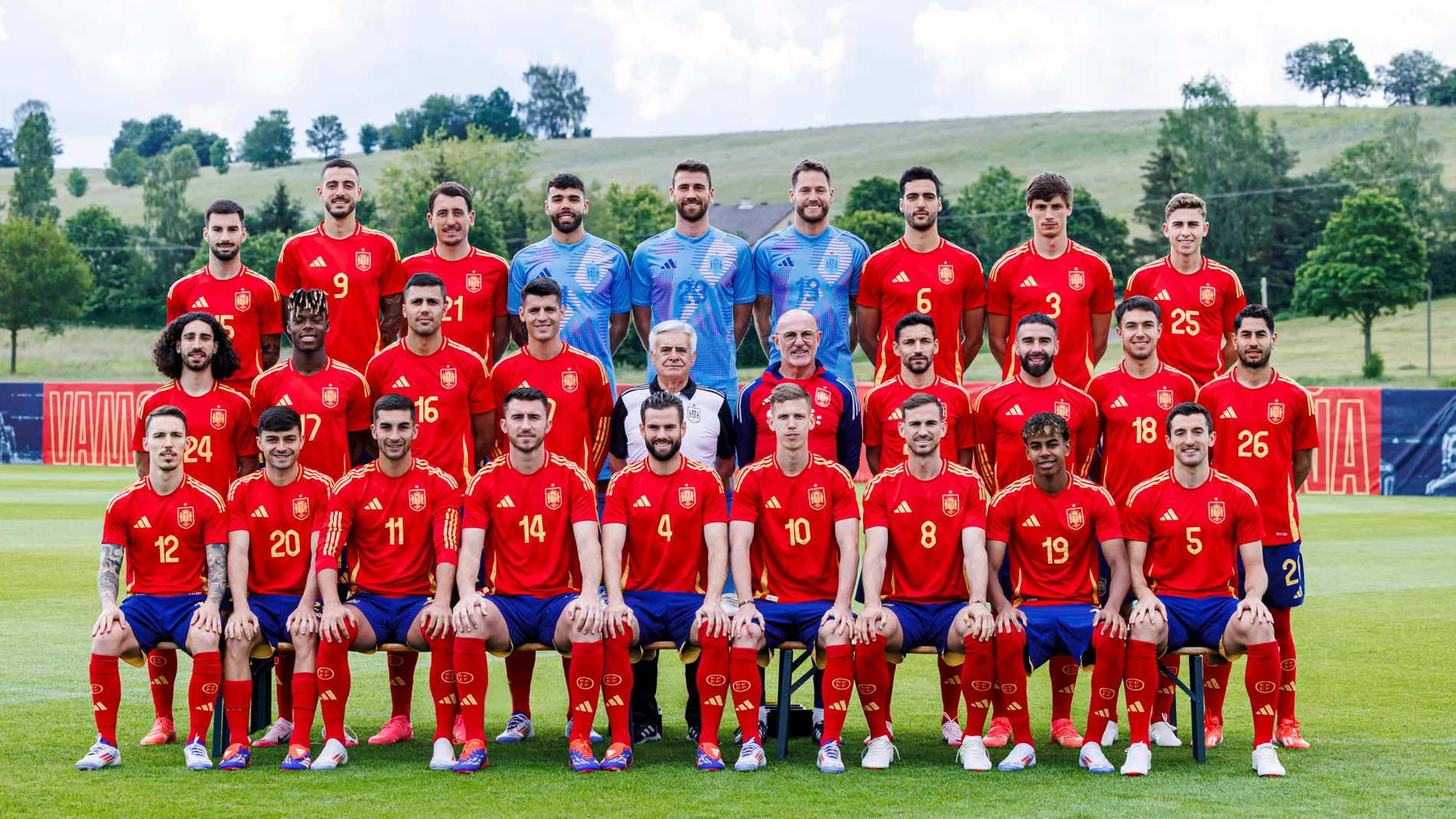 Foto oficial de la selección española para la Eurocopa 2024