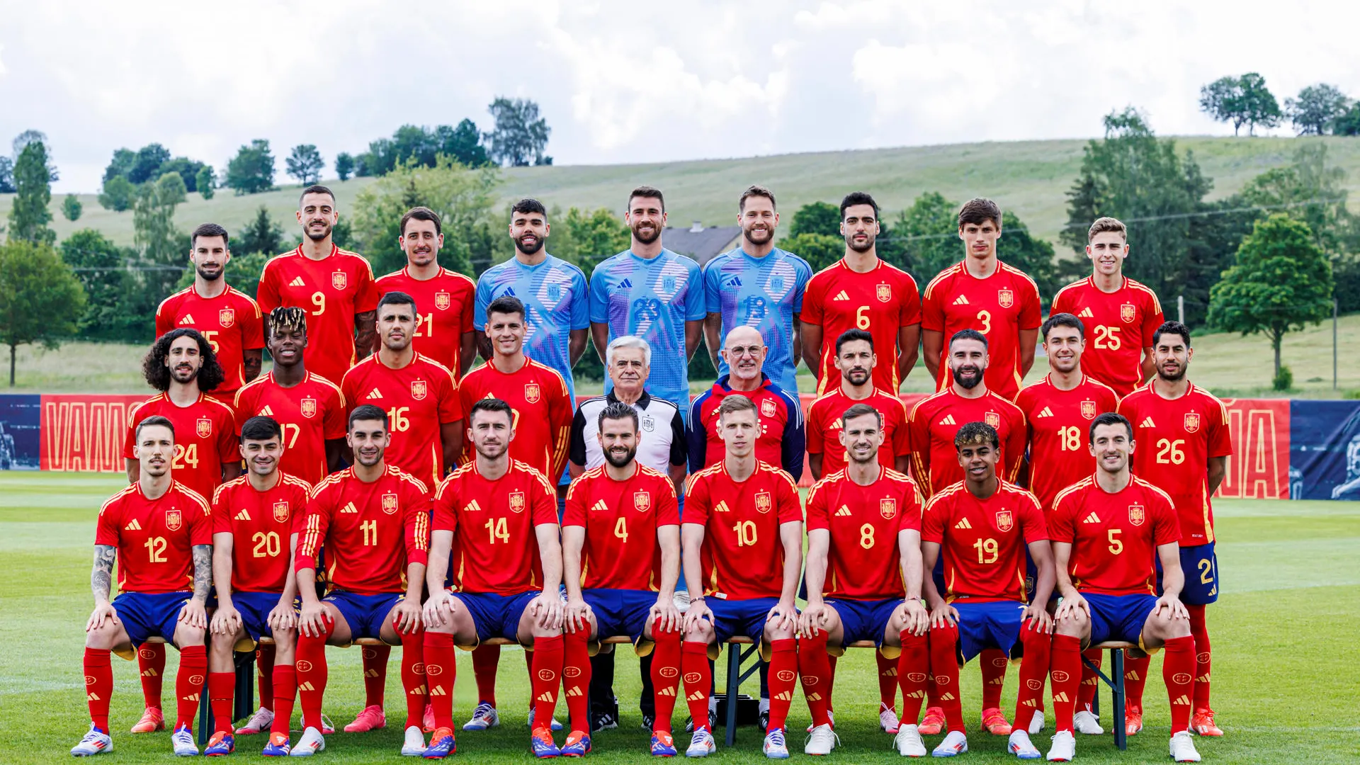 Foto oficial de la selecci&oacute;n espa&ntilde;ola para la Eurocopa 2024